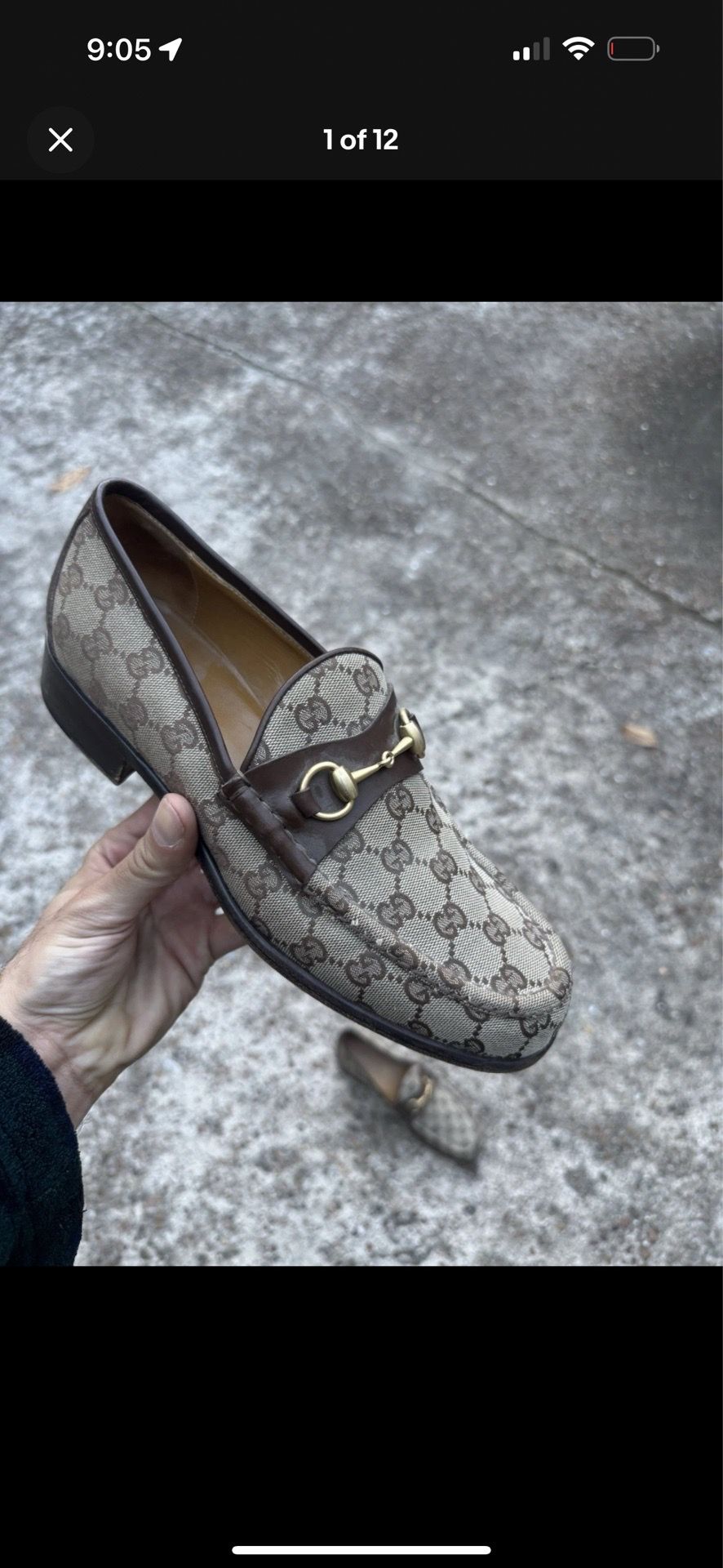 Gucci loafers size 9D authentic