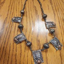 Vintage Brutalist Abstract Necklace 

New condition. Very unique style