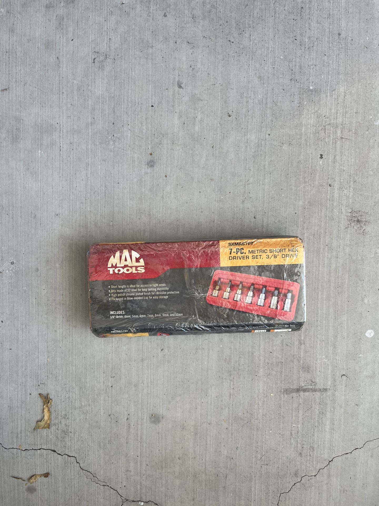 Mac Tools 7-piece Metric Short Hex Driver Set, 3/8" Drive