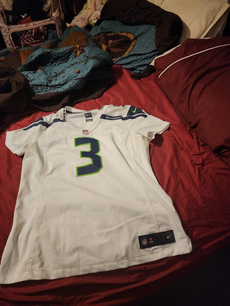 seahawks jerzey size large womens