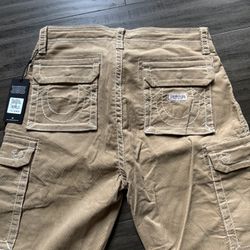 True Religion Corduroy Cargo Pant 
