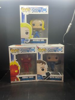 3 Fantastic Four Funko pops
