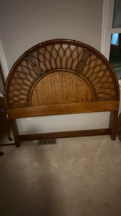 Rattan Queen Sized Arched  Headboard