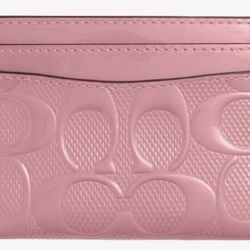 New COACH Women's Essential Card CASE, B4/ True Pink, B4/True Pink,