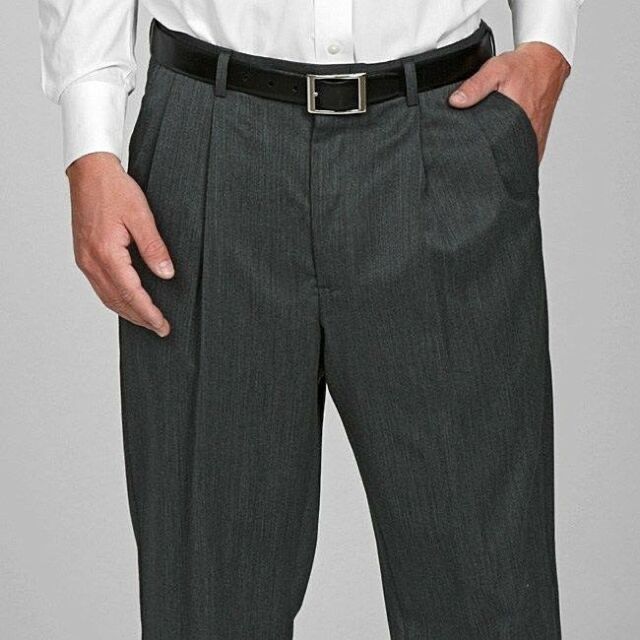 Sansabelt Mint-edition size 38 worsted wool pants black