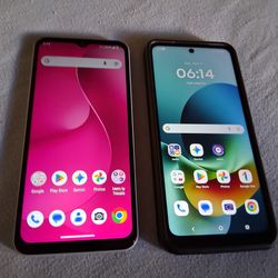 1 Revvl8 and 1 Moto g play 2026 metro pcs