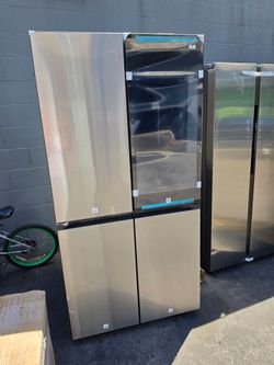NEW !! SAMSUNG STAINLESS STEEL FAMILY HUB 4 DOOR BESPOKE SMART REFRIGERATOR 2026 MODEL