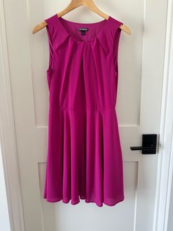 Bright pink dress
