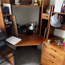 Desk With Top Shelf