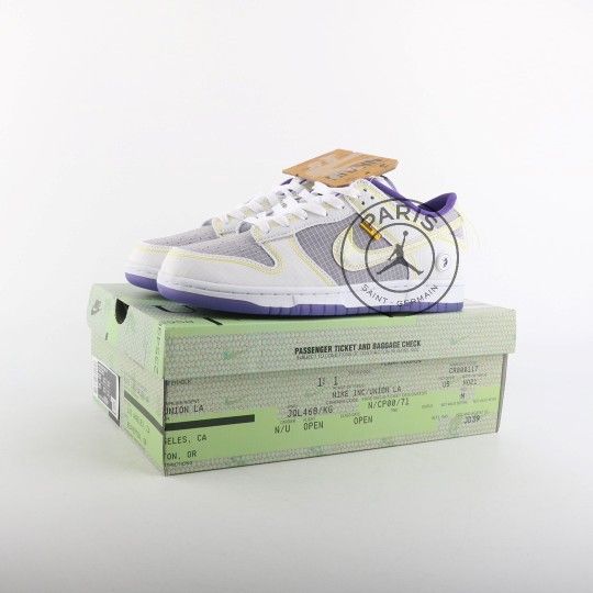 Nike Dunk Low Union Passport Pack Grey Purple Size 4 to 13