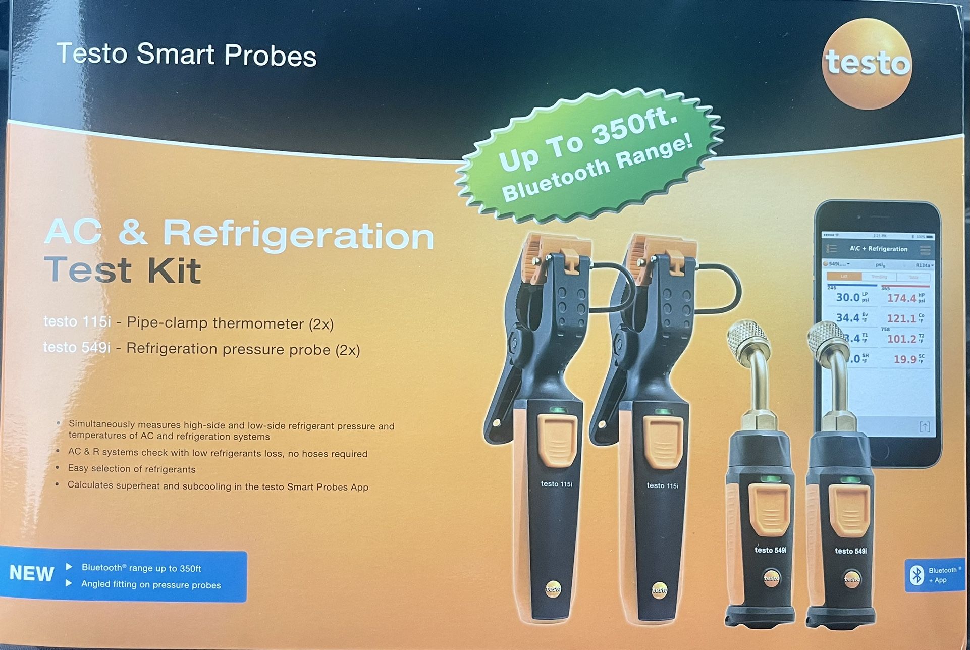 testo Smart Probe Kit I HVAC/R Gauge Set