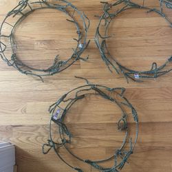 5 Wreath Rings  Great For Crafts  4 -18” 1 -16”