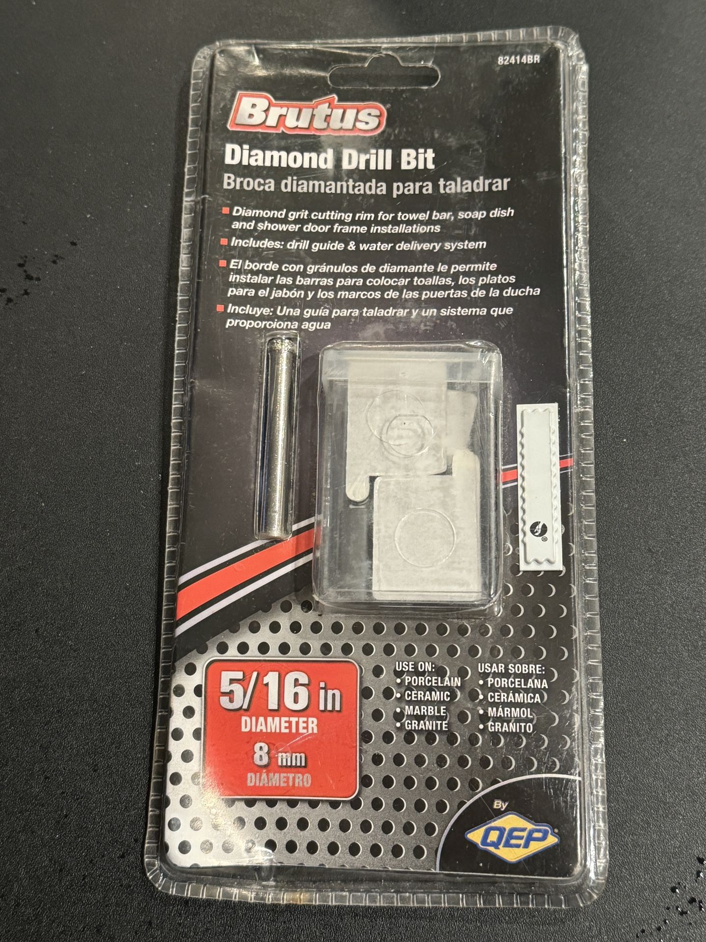Brutus Diamond Drill Bit 5/16" 3mm Use On Porcelain, Ceramic, Marble, Granite. Package shows wear. This Brutus Diamond Drill Bit is the perfect tool f