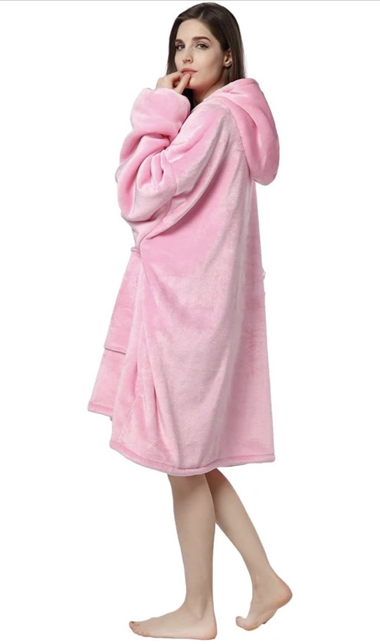 Blanket Hoodies Sweatshirt, Fleece Pullover with Large Front Pocket,Super Soft Warm Comfortable 