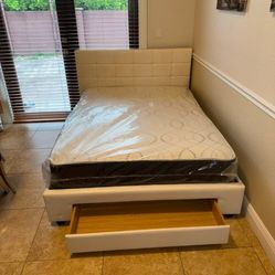 New FULL SIZE BED FRAME WITH MATTRESS BED WITH STORAGE BED WITH DRAWERS Full MATTRESS BED 