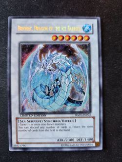Yugioh card NM brionac dragon of the ice barrier