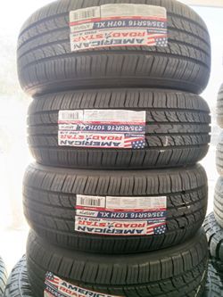 Tengo un set de llantas nuevas 235 65 16 de la marca americana