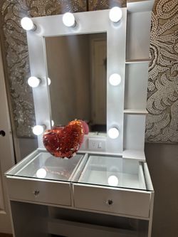 Vanity Set Hollywood Mirror LED Lights Makeup Table✨New