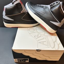 BRAND NEW JORDAN 2 “BLACK CEMENT” FOR SALE! MEN SIZE 12 $210