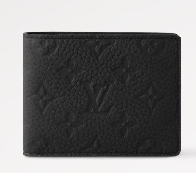 Embossed Louis Vuitton Monogram Taurillon Leather Slender Wallet