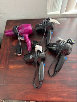 Blow Dryer Lot of 4 Conair 1875 Infinity Pro