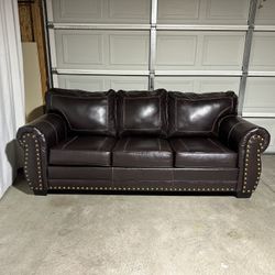 Leather Sleeper Sofa *Free Delivery*