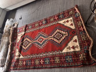 Antique hand knotted rug