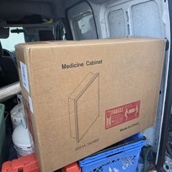 Medicine cabinet with mirror 16x24 in.