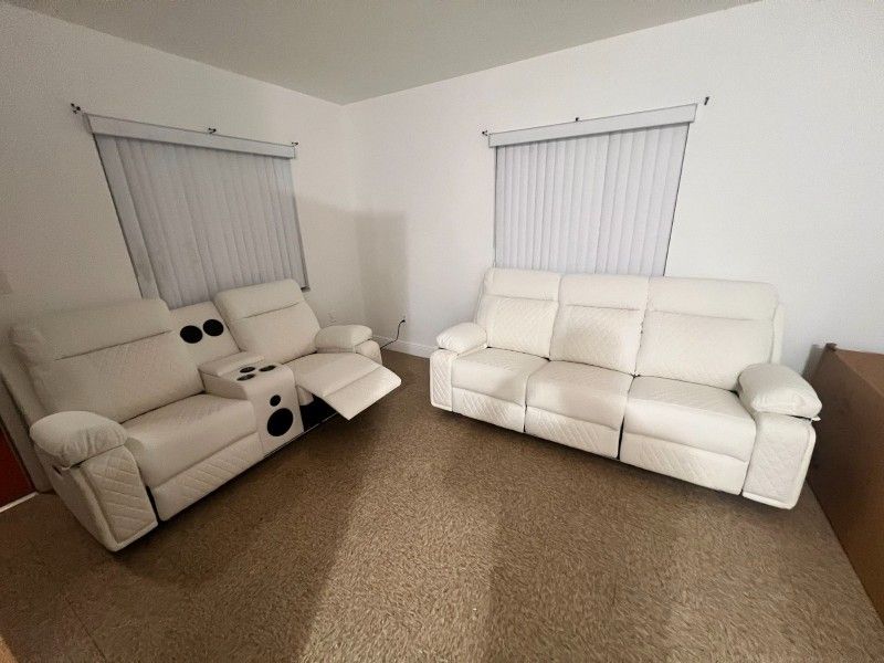 Set Recliner Sofa *** Juego De Sofa Reclinable