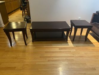 Center Table with Two Side Tables/end Tables