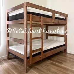 Twin Bunk Bed With Mattress 