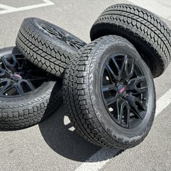 Black OEM 20” NEW Wheels Rims Tires GMC Sierra Yukon Chevy Silverado 1500 Tahoe Suburban Chevrolet