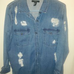Women's Denim Long Sleeve