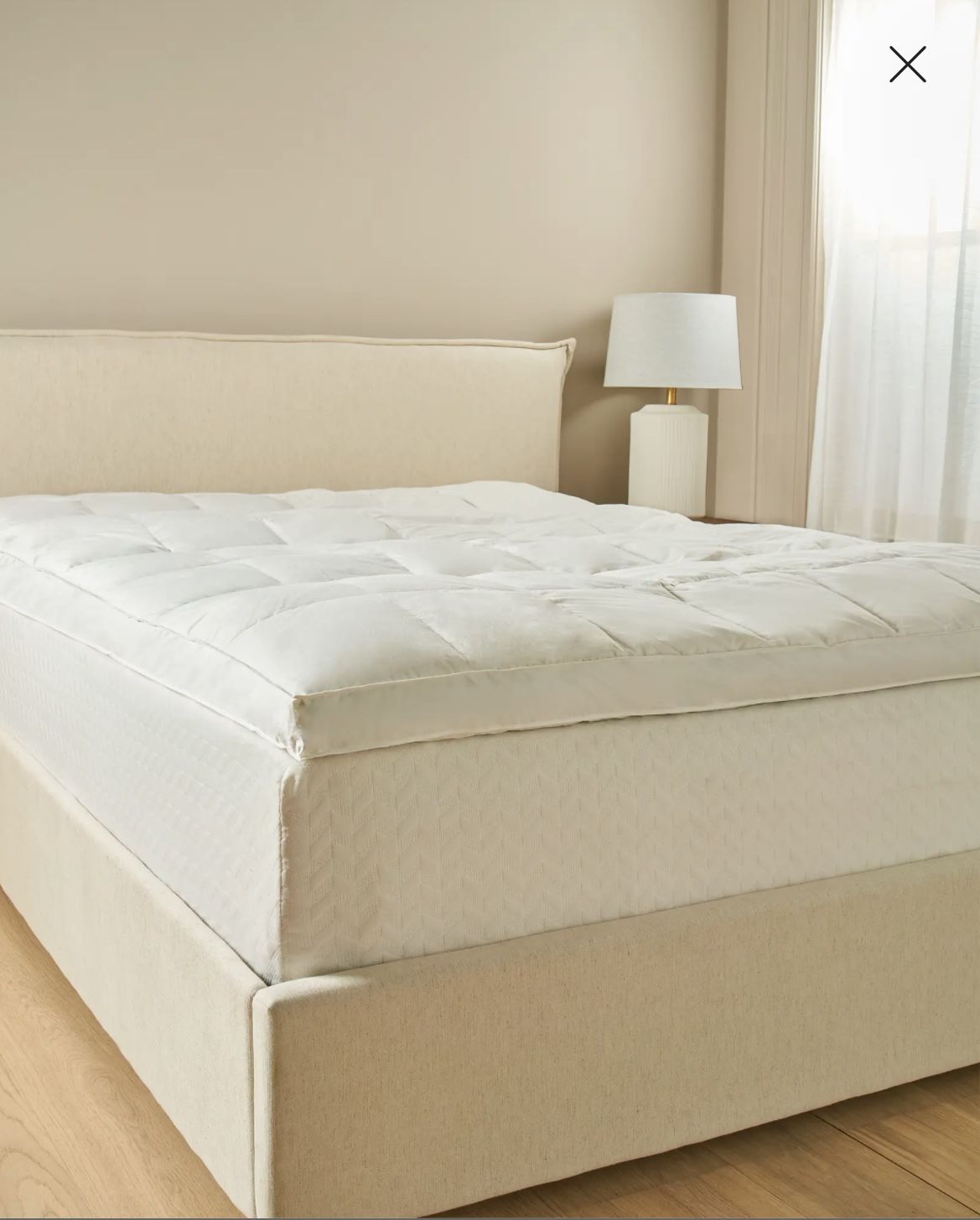 Quince Luxe Downtop Featherbed Mattress Topper