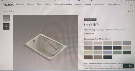 Kohler Greek Whirlpool Tub