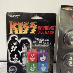 Kiss dice and pins