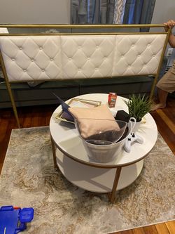 Queen Gold New Bed frame