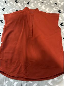 FIGS Rafaela Oversized Scrub Top XXS  Teracotta