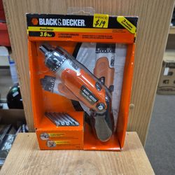 NEW Black And Decker 3.6 Volt 3 Position Screwdriver 