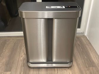 simplehuman 58L Dual Compartment Trash Can