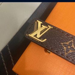 LV Slim Bracelet Brown