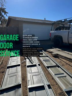 White Roll up Garage door 16x7 
