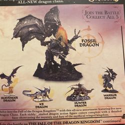 McFarlane 2007 FOSSIL DRAGON Deluxe Boxed Set