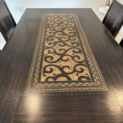 Pottery Barn Dining table With Six chairs