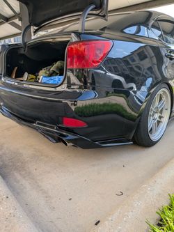 MONSTER SERVICE 05-12 LEXUS IS250 REAR DIFFUSER BLACK