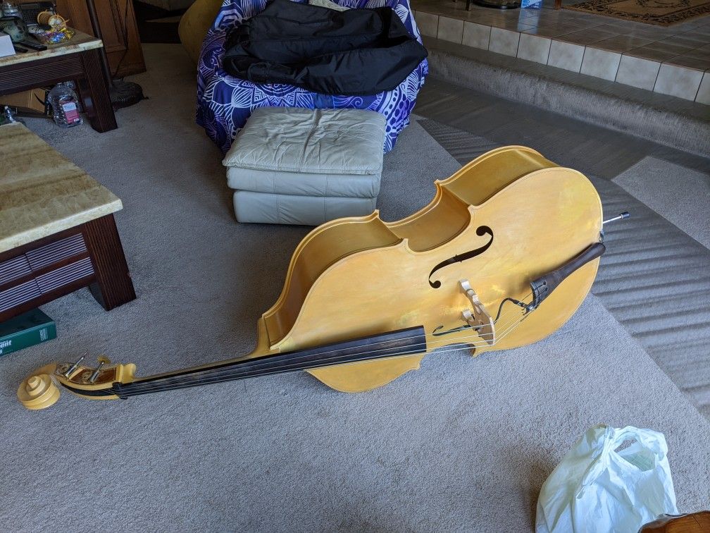 3/4 Upright Bass, Palatino Blonde, Jazz Set-up