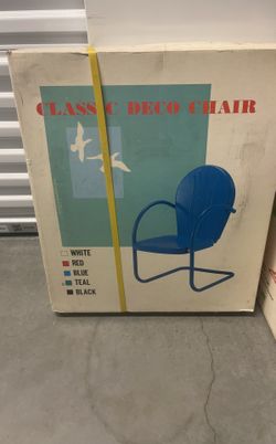 Classic Deco Chair, Teal Sealed 60s 70S