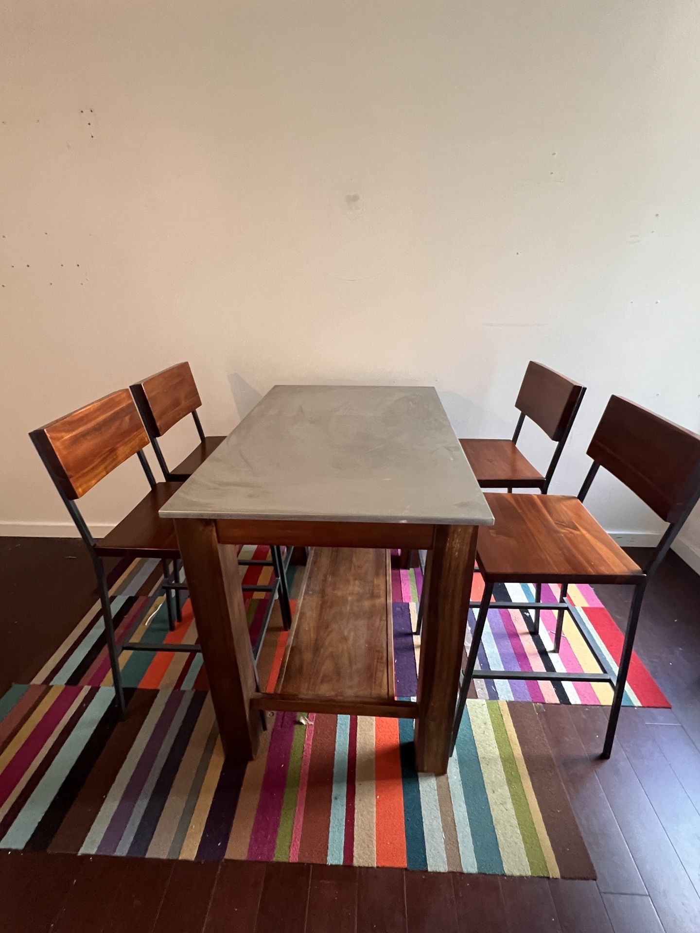 West elm Bar table With Chairs