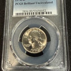 1974 D Brilliant Uncirculated Washington Quarter Graded By PCGS 5-8