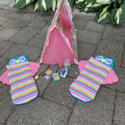 AG Camping Set For Wellie Wisher Dolls